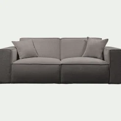 Canapé En Tissu|Canapé Fixe*alinea Canapé 3 places fixe en tissu genesis - Gris