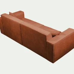 Canapé En Tissu|Canapé 5 Places*alinea Canapé 5 places fixe en tissu genesis - brun rustrel Marron