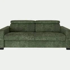 Canapé En Tissu|Canapé 3 Places*alinea Canapé 3 places fixe en tissu Genesis avec accoudoirs 20cm - cèdre Vert