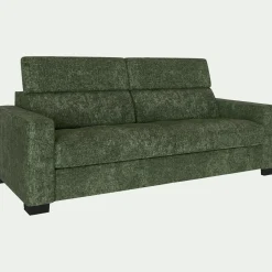 Canapé En Tissu|Canapé 3 Places*alinea Canapé 3 places fixe en tissu Genesis avec accoudoirs 20cm - cèdre Vert