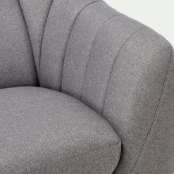 Canapé En Tissu|Canapé 3 Places*alinea Canapé 3 places fixe en tissu - clair Gris