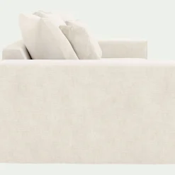 Canapé 2 Places*alinea Canapé 2 places fixe en tissu doux tramé - Beige