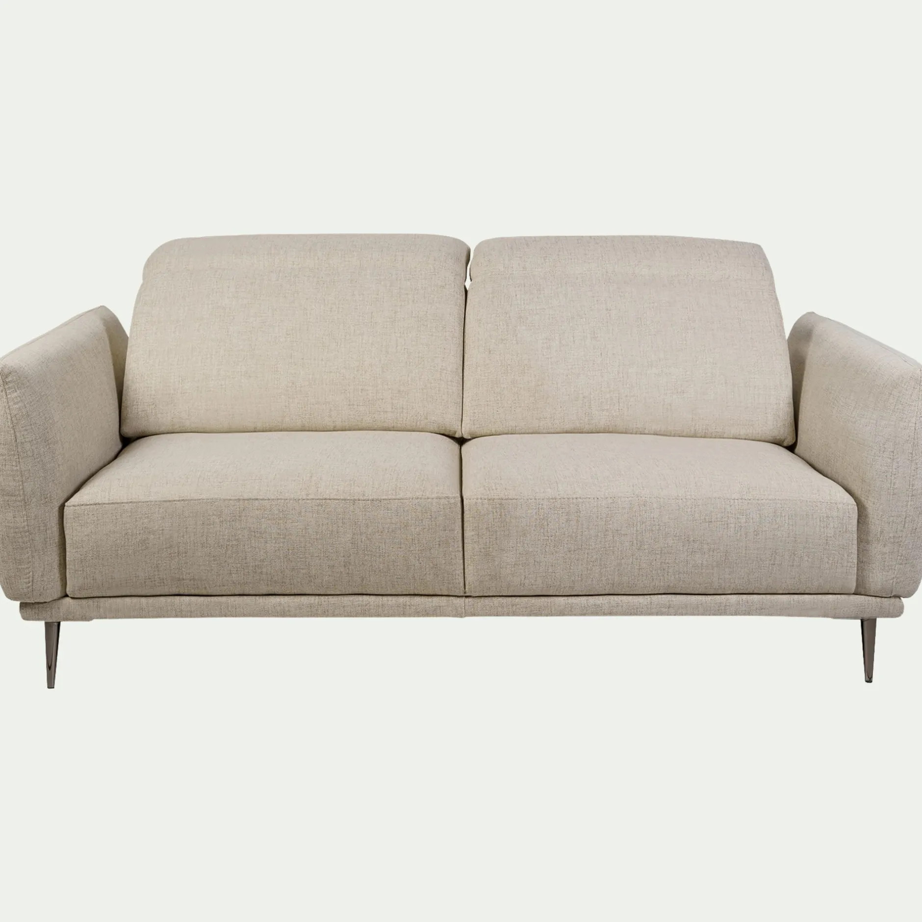 Canapé 3 Places*alinea Canapé 3 places fixe en tissu avec fonction avance-recul - roucas Beige