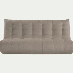 Canapé 4 Places*alinea Canapé 4 places fixe en tissu bouclette - Gris clair