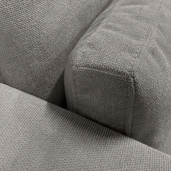 Canapé En Tissu|Canapé 5 Places*alinea Canapé 5 places fixe en tissu Bloq - moyen Gris