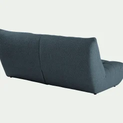Canapé 4 Places*alinea Canapé 4 places fixe en tissu bouclette - Bleu