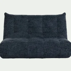 Canapé 3 Places*alinea Canapé 3 places fixe en tissu chenille - marine Bleu