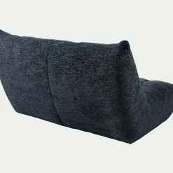 Canapé 3 Places*alinea Canapé 3 places fixe en tissu chenille - marine Bleu