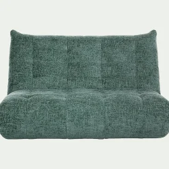 Canapé 3 Places*alinea Canapé 3 places fixe en tissu chenille - calaluna Bleu