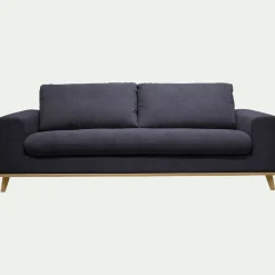 Canapé En Tissu|Canapé 4 Places*alinea Canapé 4 places fixe en tissu Crown - calabrun Bleu