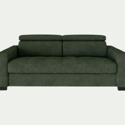 Canapé 2 Places|Canapé En Tissu*alinea Canapé 2 places fixe en tissu monclar avec accoudoirs 20cm - Vert cèdre