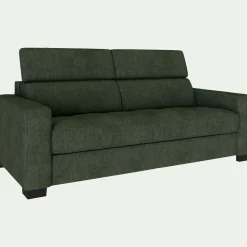 Canapé 2 Places|Canapé En Tissu*alinea Canapé 2 places fixe en tissu monclar avec accoudoirs 20cm - Vert cèdre