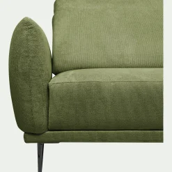 Canapé 3 Places*alinea Canapé 3 places fixe en tissu memphis avec fonction avance-recul - cèdre Vert