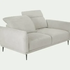 Canapé En Tissu|Canapé 3 Places*alinea Canapé 3 places fixe en tissu memphis avec fonction avance-recul - roucas Beige