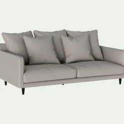 Canapé 3 Places*alinea Canapé 3 places fixe en tissu joint - Gris borie