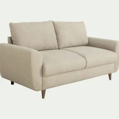 Canapé En Tissu|Canapé 3 Places*alinea Canapé 3 places fixe en tissu - alpilles Beige