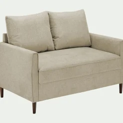 Canapé En Tissu|Canapé 2 Places*alinea Canapé 2 places fixe en tissu Loft - roucas Beige