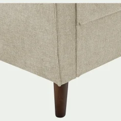 Canapé En Tissu|Canapé 2 Places*alinea Canapé 2 places fixe en tissu Loft - roucas Beige