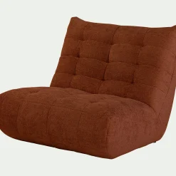 Canapé 2 Places|Canapé Modulable*alinea Canapé 2 places fixe en tissu chenille - brun rustrel Marron