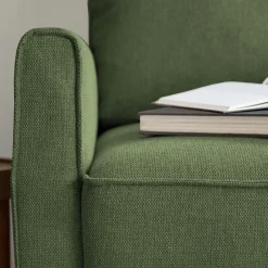 Canapé En Tissu|Canapé 2 Places*alinea Canapé 2 places fixe en tissu Loft - cèdre Vert