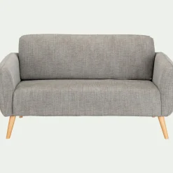 Canapé En Tissu|Canapé 2 Places*alinea Canapé 2 places fixe en tissu - Gris