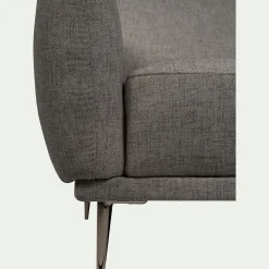 Canapé 3 Places*alinea Canapé 3 places fixe en tissu avec fonction avance-recul - Gris restanque