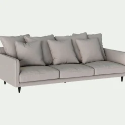 Canapé 5 Places*alinea Canapé 5 places fixe en tissu joint - Gris borie