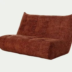 Canapé 3 Places*alinea Canapé 3 places fixe en tissu chenille - Brun rustrel