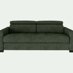 Canapé En Tissu|Canapé Fixe*alinea Canapé 3 places fixe en tissu monclar avec accoudoirs 15cm - cèdre Vert