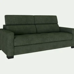 Canapé En Tissu|Canapé Fixe*alinea Canapé 3 places fixe en tissu monclar avec accoudoirs 15cm - cèdre Vert