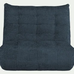 Canapé 2 Places*alinea Canapé 2 places fixe en tissu chenille - marine Bleu