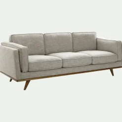 Canapé 3 Places*alinea Canapé 3 places fixe en tissu - Beige