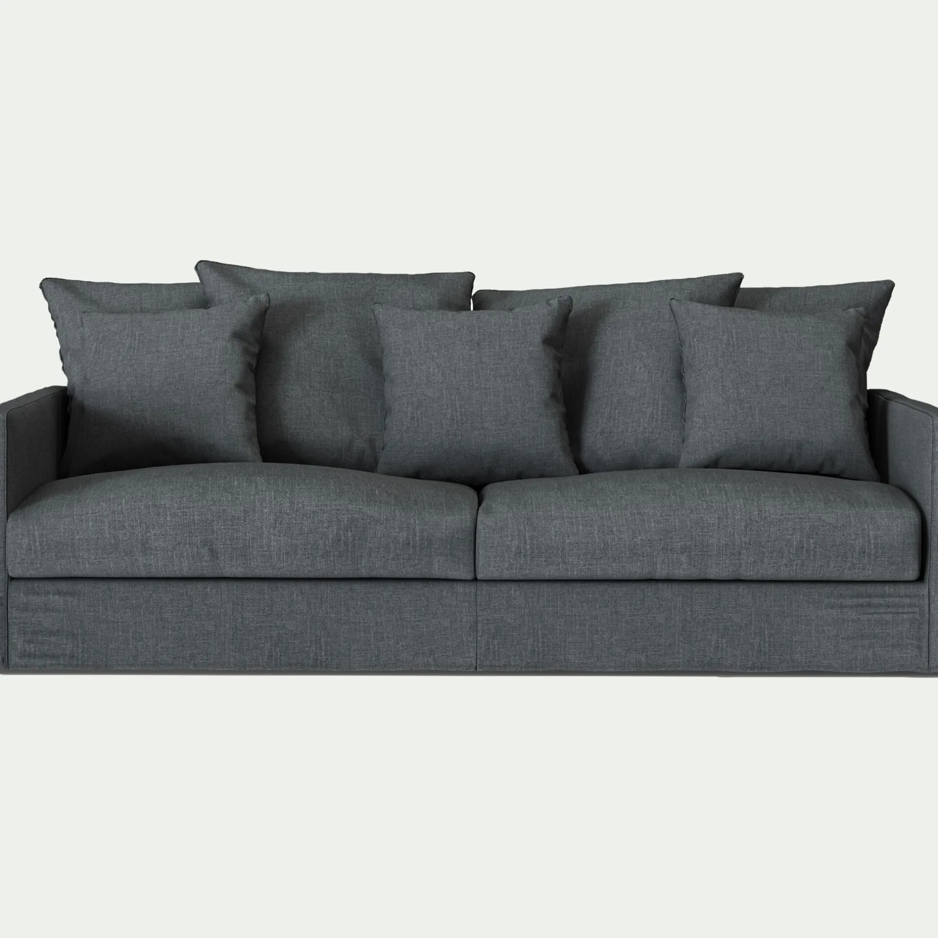 Canapé 4 Places*alinea Canapé 4 places fixe en tissu - ardoise Gris