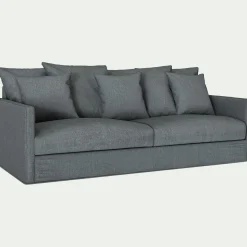 Canapé 4 Places*alinea Canapé 4 places fixe en tissu - ardoise Gris