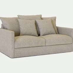 Canapé 2 Places*alinea Canapé 2 places fixe en tissu - alpilles Beige