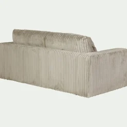 Canapé En Velours|Canapé 5 Places*alinea Canapé 5 places fixe en velours côtelé Bita - ventoux Blanc