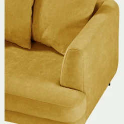 Canapé En Tissu|Canapé Fixe*alinea Canapé 3 places fixe gauche en tissu cannes - argan Jaune