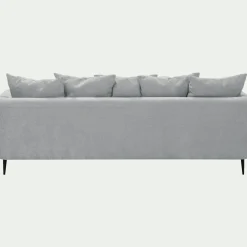 Canapé 5 Places*alinea Canapé 5 places fixe gauche en tissu cannes - Gris