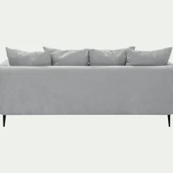 Canapé En Tissu|Canapé 3 Places*alinea Canapé 3 places fixe gauche en tissu Cannes - Gris