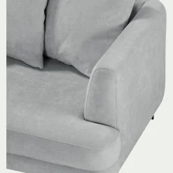 Canapé En Tissu|Canapé 3 Places*alinea Canapé 3 places fixe gauche en tissu Cannes - Gris