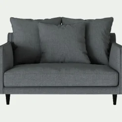 Petit Canapé*alinea Canapé 1,5 places fixe tissu mixte - ardoise Gris