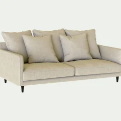 Canapé 3 Places*alinea Canapé 3 places fixe tissu mixte - alpilles Beige