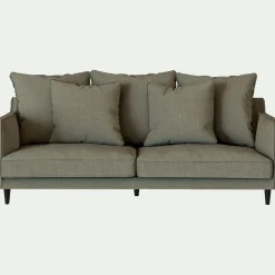 Canapé 3 Places*alinea Canapé 3 places fixe tissu mixte - Vert cèdre