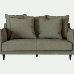 Canapé 2 Places|Canapé Droit*alinea Canapé 2 places fixe tissu mixte - cedre Vert