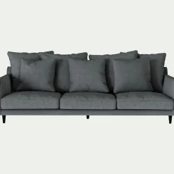 Canapé 5 Places*alinea Canapé 5 places fixe tissu mixte - Gris ardoise