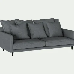 Canapé 4 Places*alinea Canapé 4 places fixe tissu mixte - Gris ardoise
