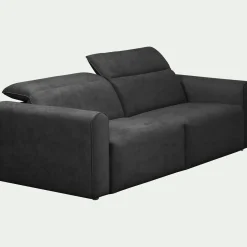 Canapé En Tissu|Canapé Relaxation*alinea Canapé 3 places relax droit en tissu - Gris anthracite