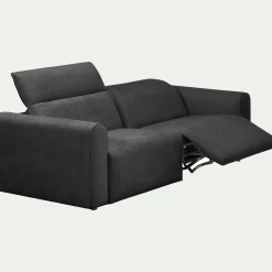 Canapé En Tissu|Canapé Relaxation*alinea Canapé 3 places relax droit en tissu - Gris anthracite