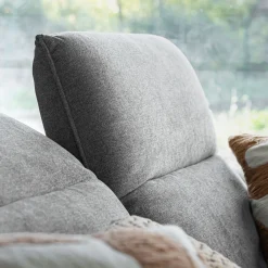 Canapé 5 Places*alinea Canapé 5 places relax droit en tissu - moyen Gris