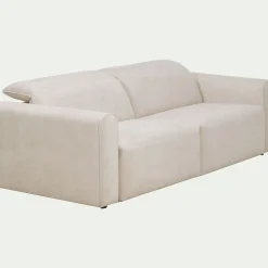 Canapé En Tissu|Canapé Relaxation*alinea Canapé 3 places relax droit en tissu - Beige roucas